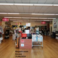 Aménagement de magasin avant travaux